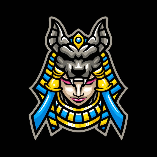 Anubis woman mascot logo