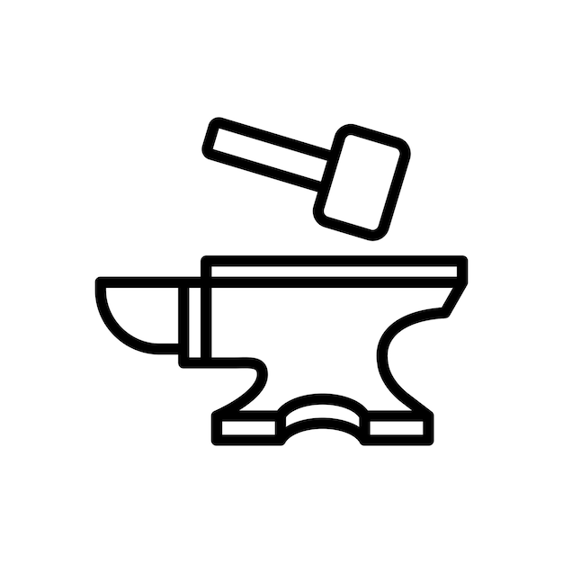 anvil icon vector ontwerp sjabloon op witte achtergrond