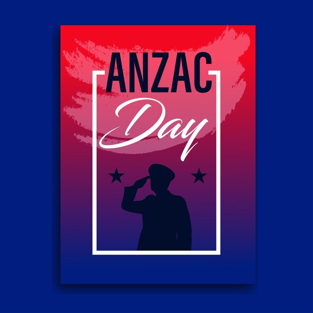 Vector anzac dag poster