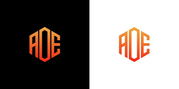 AO brief Logo ontwerp veelhoek Monogram Vector pictogrammalplaatje
