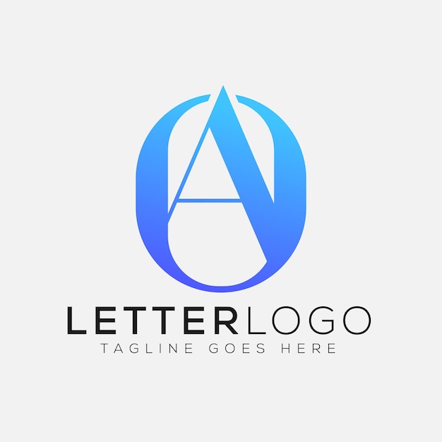 Vector ao logo ontwerp template vector grafische branding elementen