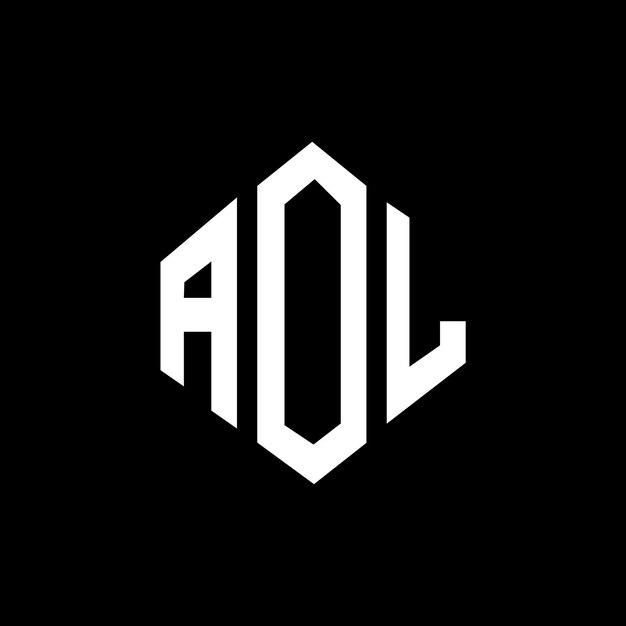 벡터 다각형 모양의 글자 로고 디자인 aol 다각형 및 큐브 모양의 로고 설계 aol 육각형 터 로고 템플릿 화이트 및 블랙 컬러 aol 모노그램 비즈니스 및 부동산 로고