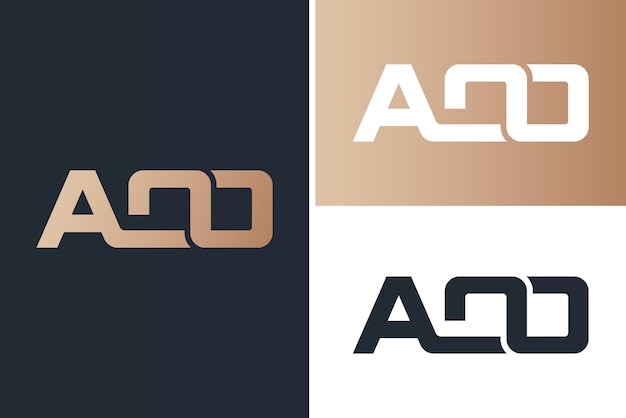 AOO Letter Logo Ontwerpsjabloon