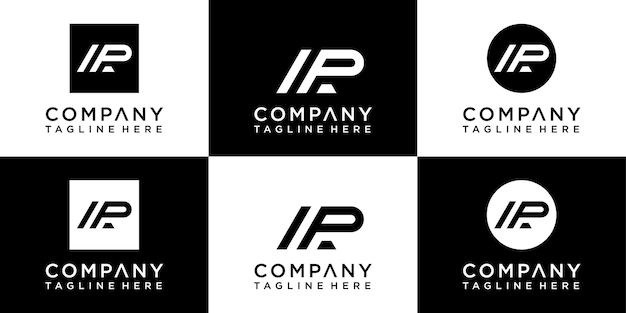 Ap brieven monogram logo ontwerp