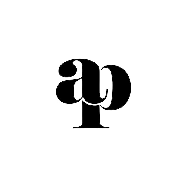 Vettore disegno del logo ap