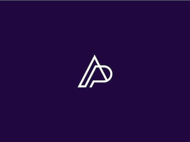 Vettore design del logo ap