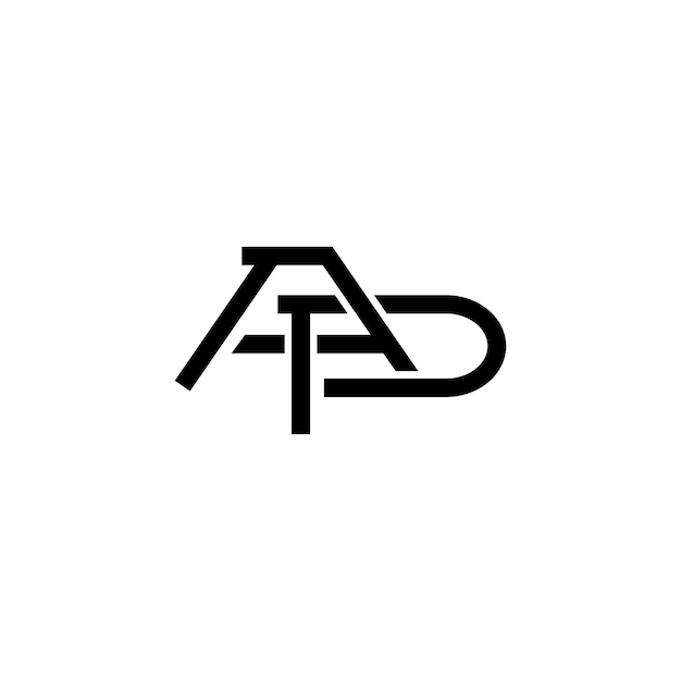 AP Monogram Logo Design letter tekst naam symbool monochroom logo alfabet karakter eenvoudig logo