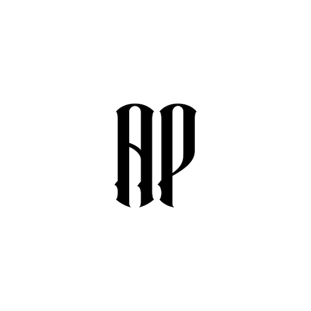 モノグラム ロゴデザイン 文字 文字 シンボル 単色 ロゴ 文字 アルファベット シンプル ロゴ