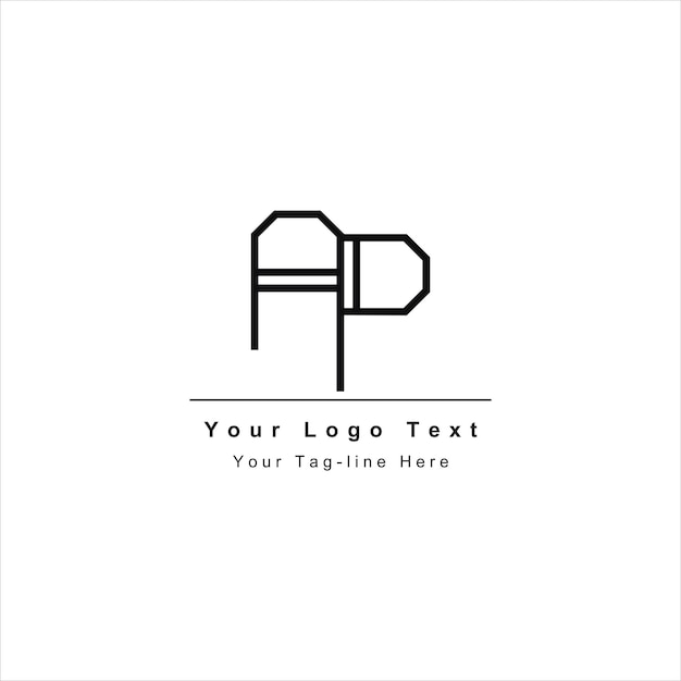 Vector ap or pa letter logo unique attractive creative modern initial ap pa a p initial based letter icon logo