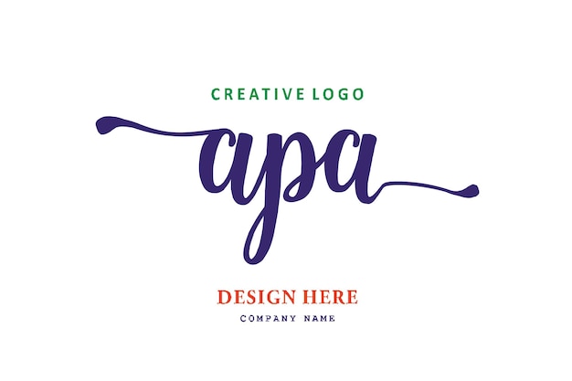 APA-letterlogo is eenvoudig, gemakkelijk te begrijpen en gezaghebbend