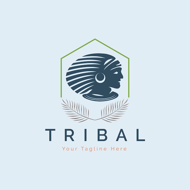 apache indian tribes logo template design for brand or company and others