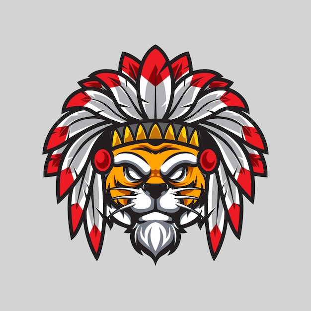 Apache tiger e sport logo