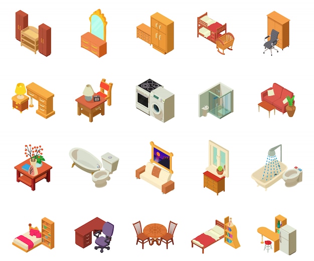 Apartment icon set