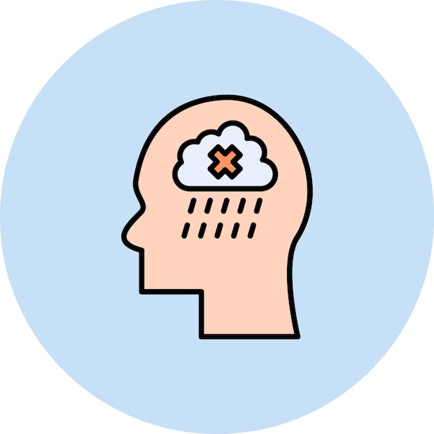 Apathy icon vector image Can be used for Mental Health