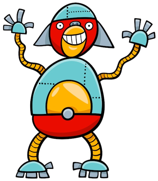 Ape robot cartoon character