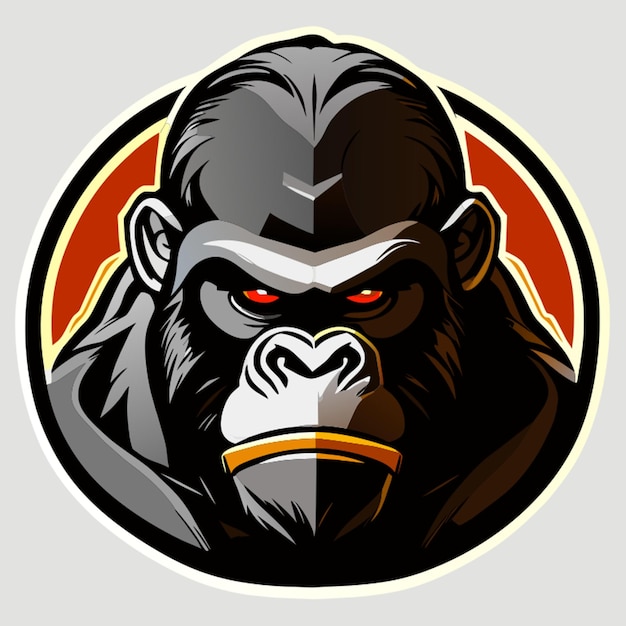 ape sticker vector illustration