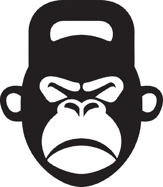 Vector ape tastic a wild and playful logo design