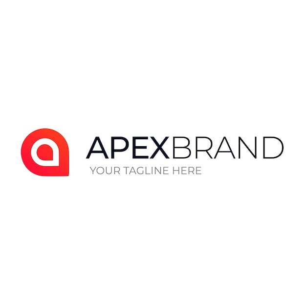 Apex 브랜드 로고 템플릿 위치 채팅 아이콘