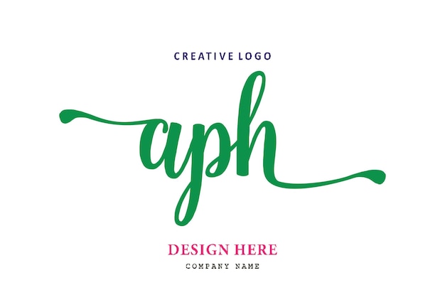 APH lettering logo is simple easy to understand and authoritative