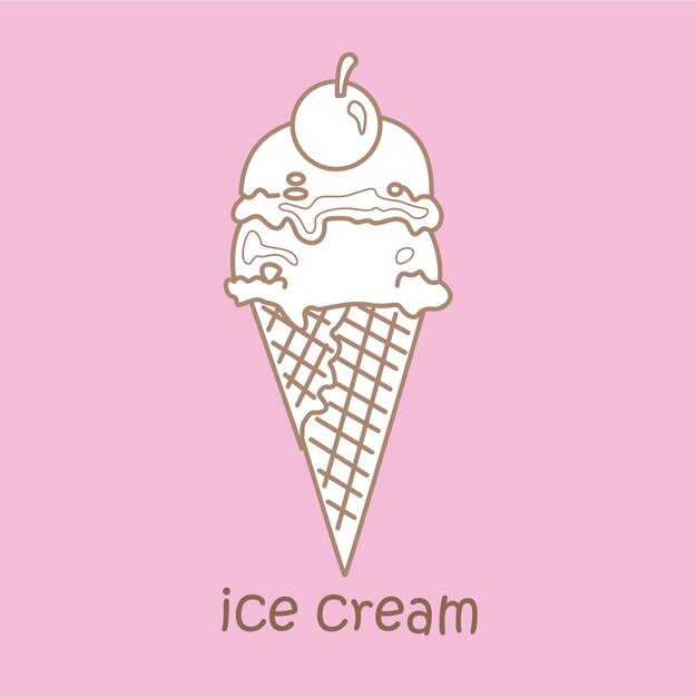 Aphabet I For Ice Cream Digital Stamp