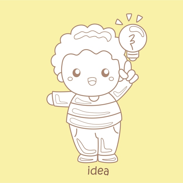 Aphabet I For Idea Digital Stamp