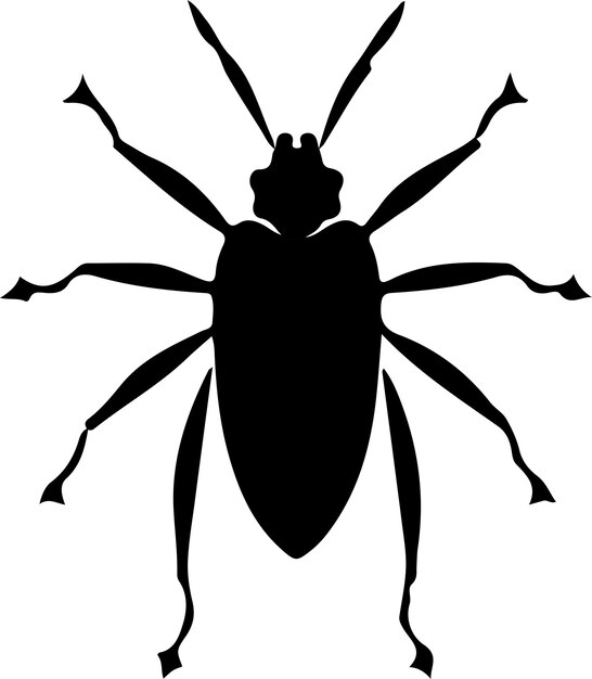 Vector aphid silhouette