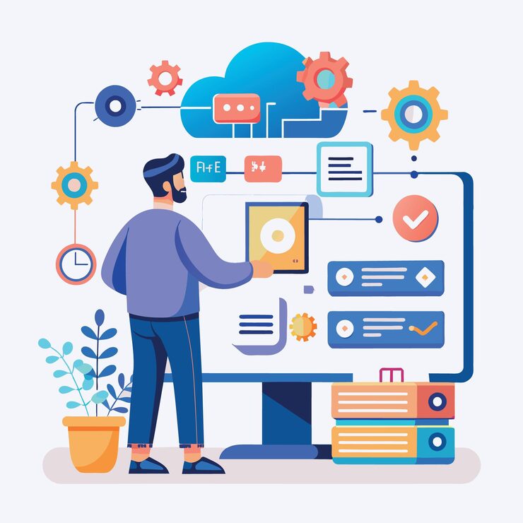 Vector 應用程式編程接口 (api) 用于在軟體或應用程式編碼之間進行連接