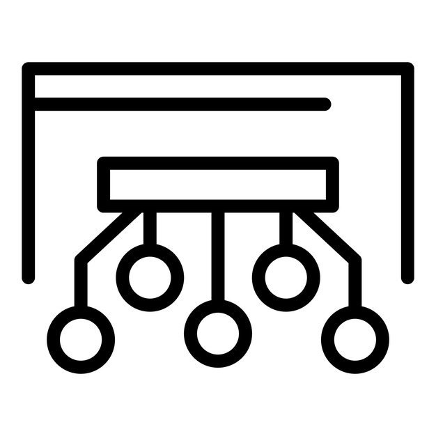 Api 개발 아이콘 개요 Api는 흰색 배경에 격리된 웹 디자인을 위한 벡터 아이콘을 개발합니다.
