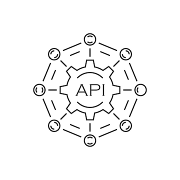 Premium Vector | Api icon in flat style software integration vector ...