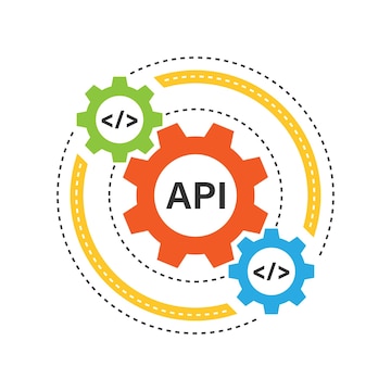 Premium Vector | API icon in flat style Software integration vector ...