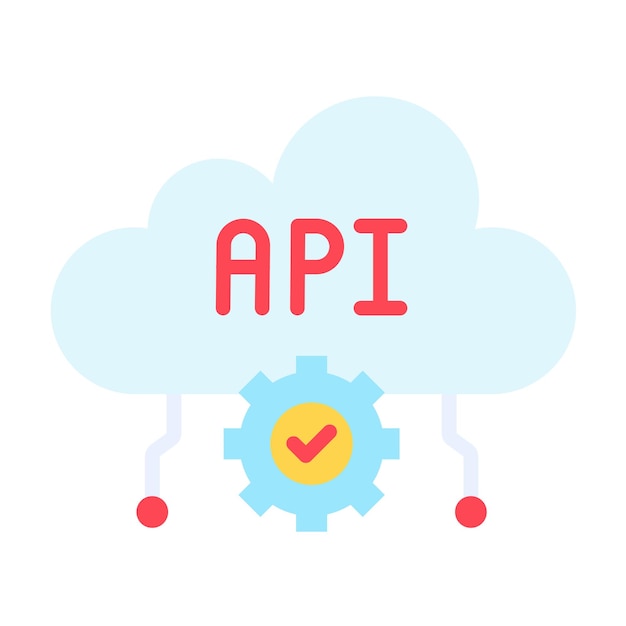 Premium Vector | Api icon style