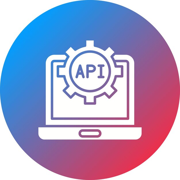 Vector api-icon vector afbeelding kan worden gebruikt voor productiviteit