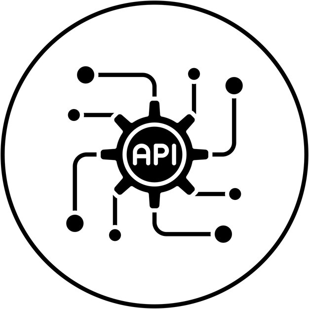 Vector api icon vector image can be used for computer programming