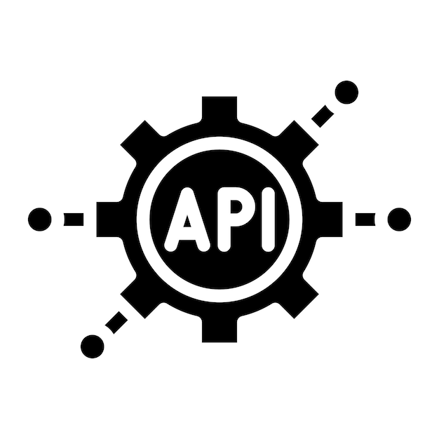 api icon vector image can be used for data science