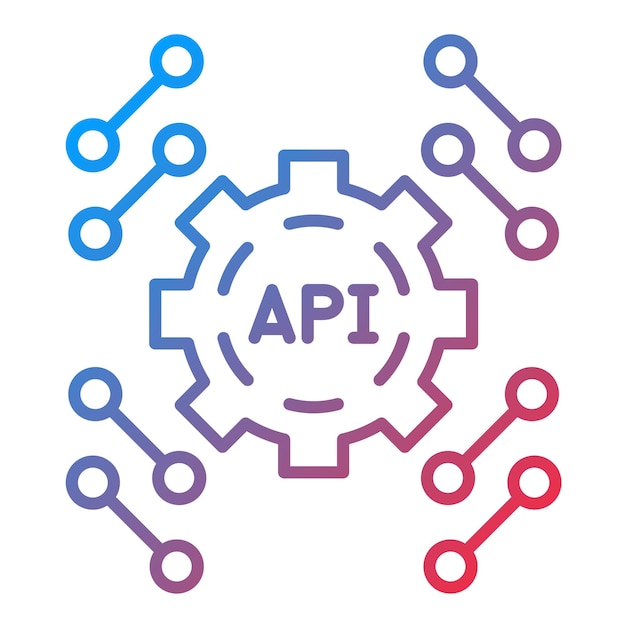 Api アイコン ベクトル画像はフィンテックに使用できます