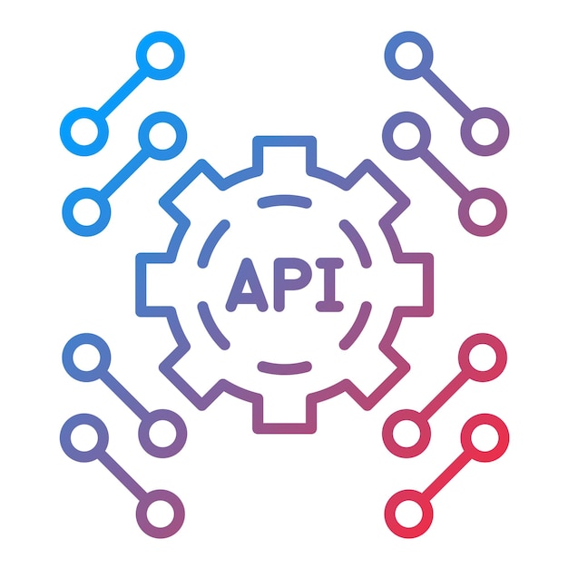 Vector api icon vector image can be used for fintech