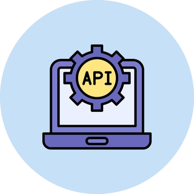 API アイコンのベクトル画像はプロダクティビティに使用できます