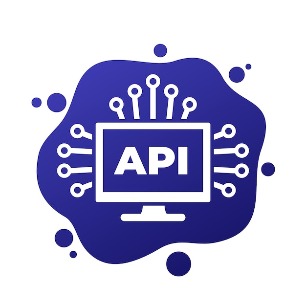 Vector api and software integration vector icon