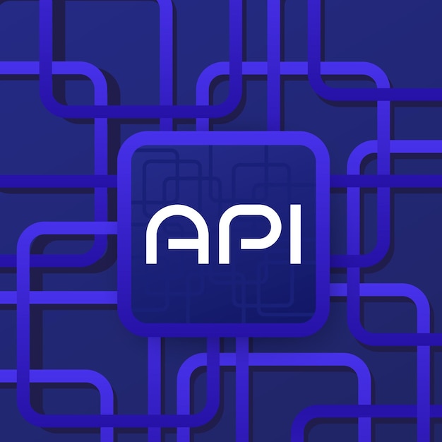 API technology, software development, vector