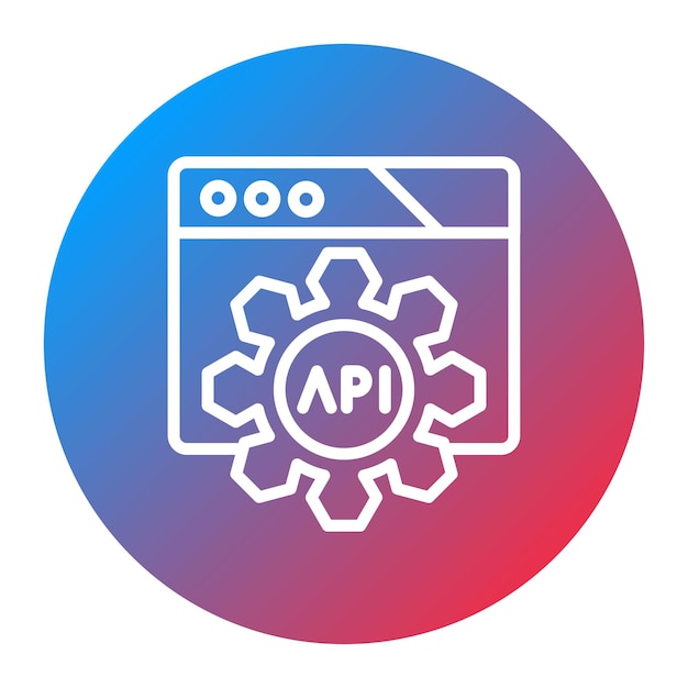 api testing icon vector image can be used for software testing