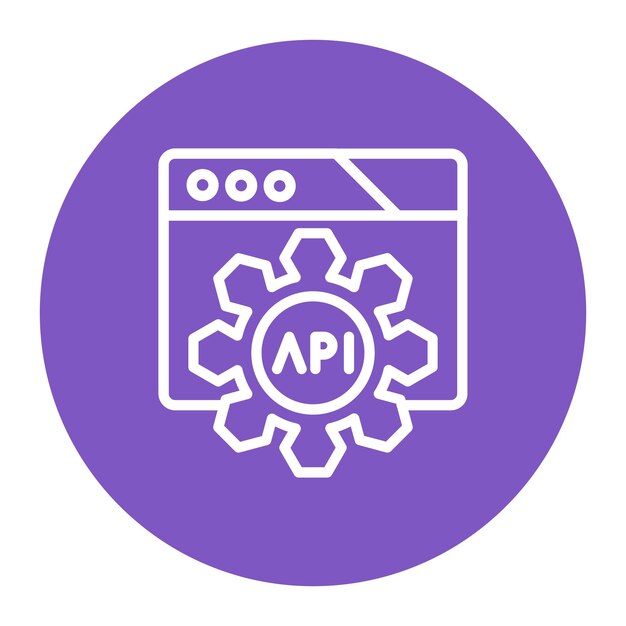 API-testing icoon vector afbeelding Kan worden gebruikt voor Software Testing