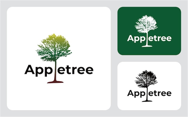 Aple tree logo design