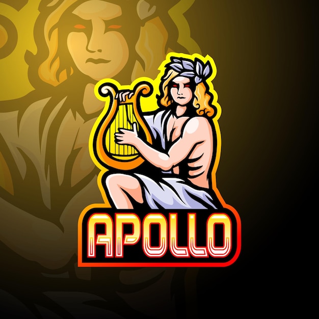 Design mascotte logo apollo esport