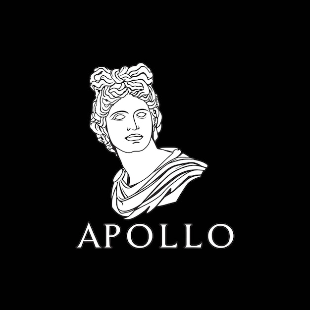 Ispirazione per il design della scultura del dio greco romano di apollo