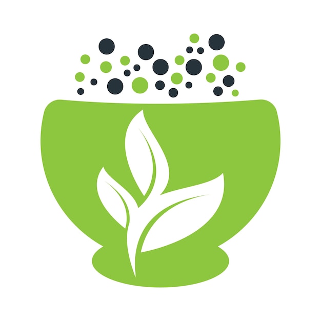 Apotheek Concept Logo Design Organisch geneeskunde compony-logo