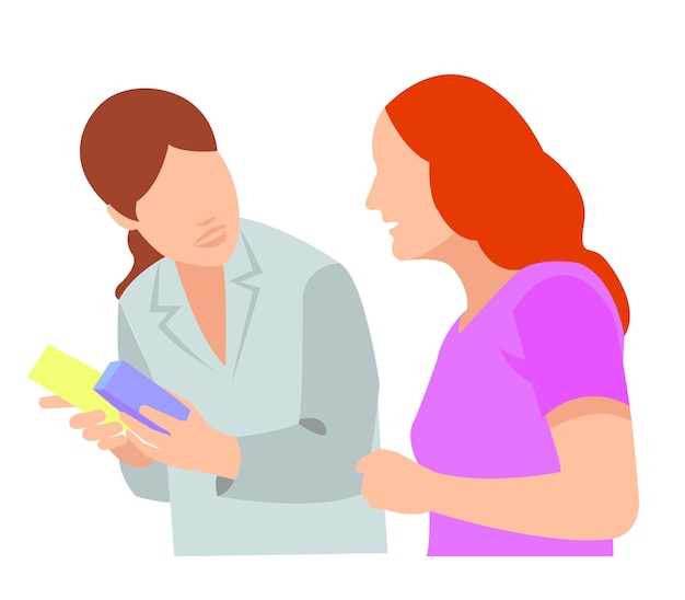 Apotheek en drogisterij concept Kleine apothekers die medicijnen presenteren antibiotica pillen vitamine spuitflessen Vectorillustratie voor medicijnen farmaceutische winkel genezen onderwerpen