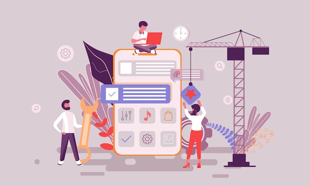 Иллюстрация разработки приложений