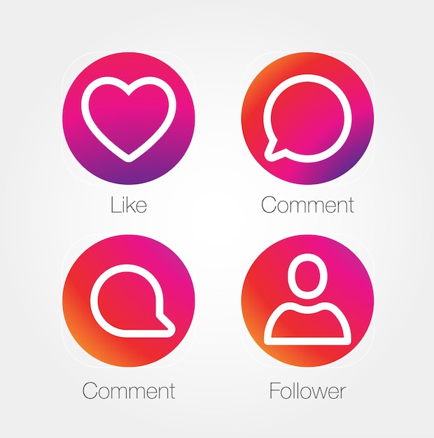 App Icon Template Gradient Fresh Color Set