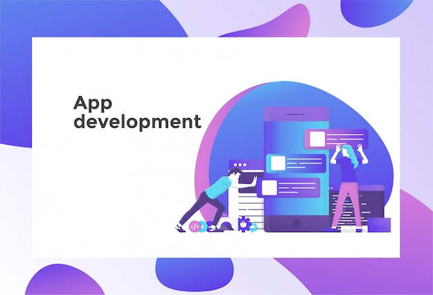 app ontwikkeling illustratie