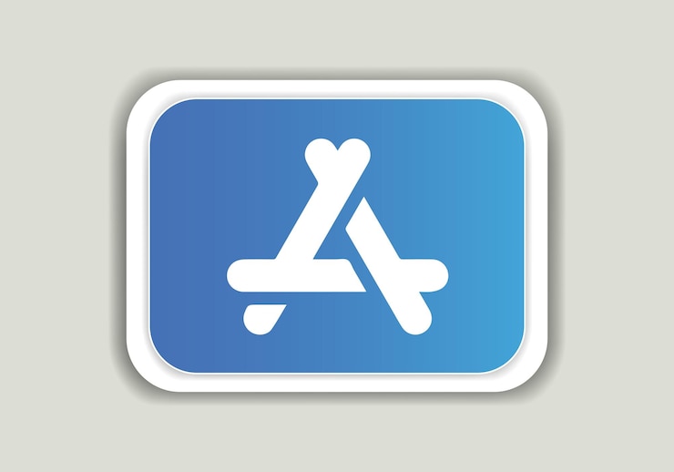 वेक्टर app store logo sign symbol vector mobile apps online service icon social media app logo